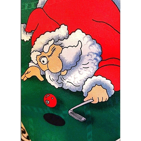 Hallmark Other - Ugly Xmas HALLMARK Santa Tie Golf Reindeer EUC